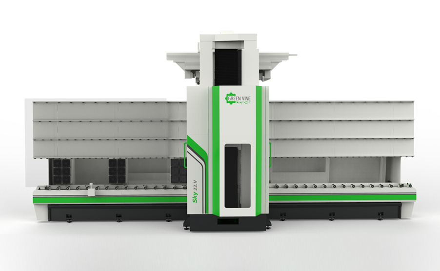 GREEN SKY-V Suction Cup-type vertical CNC glass working center